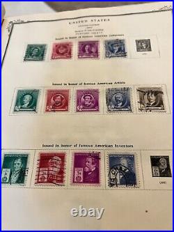 American Album For United States Stamps Many Complete Pages And Short Sets