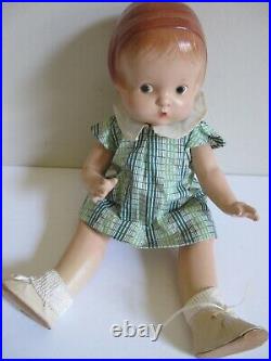 Antique Effanbee 14 Composition Patsy Doll Stamped, Original Dress, Excellent