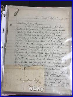 Antique SFL Letter Ely Collection Bucks County PA Newtown Princeton NJ Baltimore