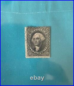 Antique Stamp Scott #36, 12c Washington, c1857, MNG, CV$500 EnhanceUr Collection