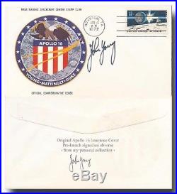 Apollo 16 insurance cover handsigned John Young ex Young