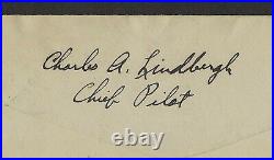 Apr 15 1926 Flight Cover Signed Charles A, Lindbergh Philip Ward Sale # 12