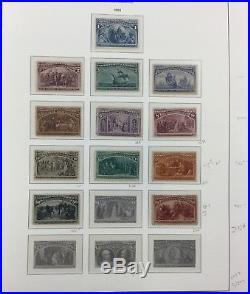 BJ Stamps U. S, #230-245, 1893 COLUMBIAN EXPO collection, most MH, CV $10750