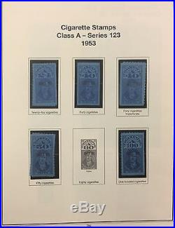 BJ Stamps UNITED STATES revenue, 1953-1955, Tax Paid Album withMNH.'17 $924