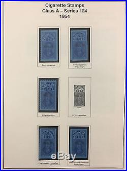 BJ Stamps UNITED STATES revenue, 1953-1955, Tax Paid Album withMNH.'17 $924