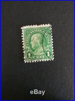 Benjamin Franklin 1 Cent usa stamps used Very RARE