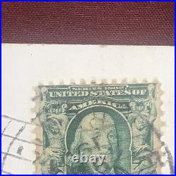 Benjamin Franklin 1 cent green Stamp, 1706-1790 United States OF America, RARE