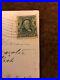Benjamin Franklin RARE ANTIQUE 1907 1 CENT STAMP On Postcard Double Cancelled