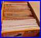 Box Full of U. S. A Stamps on Covers 1929 Onwards Hundreds in the Collection