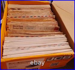 Box Full of U. S. A Stamps on Covers 1929 Onwards Hundreds in the Collection