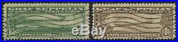 #C13, C14 65c & $1.30 ZEPPELIN USED WITH FLAG CANCELS (VF) BU5112