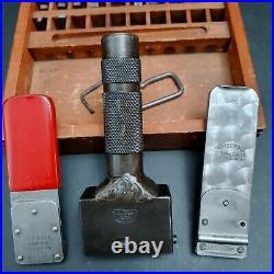 CH Hanson & Numberball Steel Stamp Holder with Characters USA Made Machinist Tool