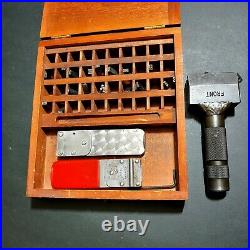 CH Hanson & Numberball Steel Stamp Holder with Characters USA Made Machinist Tool