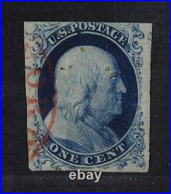 CKStamps US Stamps Scott #6 Used Curl in c of Cent CV$9500 With Crowe Cert