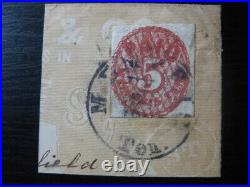 CONFEDERATE STATES CSA MEMPHIS Sc. #56X2 rare used stamp on piece