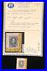 CONFEDERATE STATES USED #1 CORNER MGN ON PIECE, TOWN CANCEL, WithPF CERT