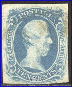 CSA #9 Used BEAUTY 1863 10c Blue, TEN