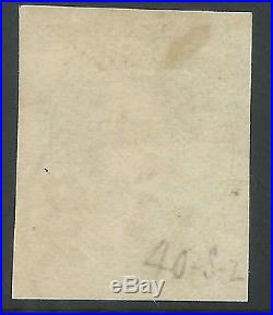 CSA Scott #1 Stone 2 Pos 40 Used Confederate Stamp Charleston, SC Jan 11 1862 VF