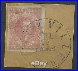 CSA Scott #5 Used Confederate Stamp on Piece Knoxville, TN July 14, 1862 CDS