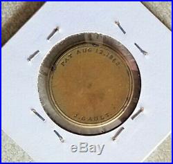 Civil War 1862 J. Gault 10-Cent Encased Postage EXTRA FINE