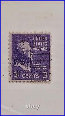 Clean Example Of A 1939 Thomas Jefferson 3 Cent Stamp
