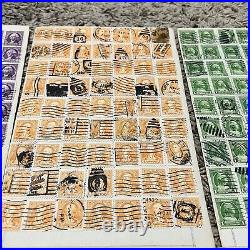 Colorful Lot Early Washington And Franklin U. S. Stamps On Pages #4