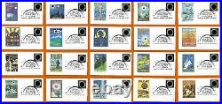 Complete Set of 40 First Day Covers. Great American Total Eclipse of the Sun