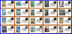 Complete Set of 40 First Day Covers. Great American Total Eclipse of the Sun