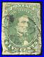 Confederate CSA Scott #1 1861 5c Green Black CDS Lovely Deep Rich Color