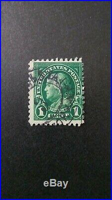 DTG US Stamp 1 cent Green, Perf11 Scott #596
