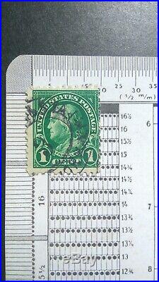 DTG US Stamp 1 cent Green, Perf11 Scott #596