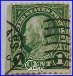 Defect Benjamin Franklin U. S. 1 Cent Rare 1923