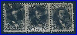 Drbobstamps US Scott #77 Used Strip of 3 Stamps Cat $525+