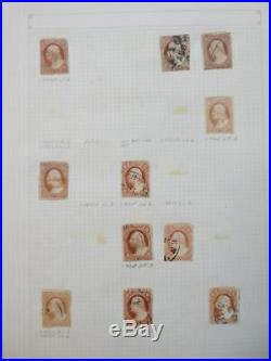 EDW1949SELL USA 1851 Scott #11-11A Collection of 365 Used varieties. Cat $5475