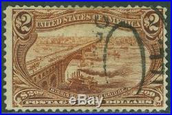 EDW1949SELL USA 1898 Sc #293 Used Beautiful & Sound stamp PSAG Cert Cat $1100