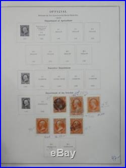 EDW1949SELL USA Collection of Officials on pages, mostly Used. Catalog $1,088