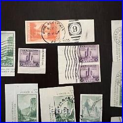Early U. S. Imperf Used Ad Mint Stamp Lot Pairs, Strips, Singles, Large Margins