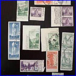 Early U. S. Imperf Used Ad Mint Stamp Lot Pairs, Strips, Singles, Large Margins