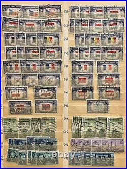 Early U. S. Stamps Lot With Various Country Flags In Stock Page #4