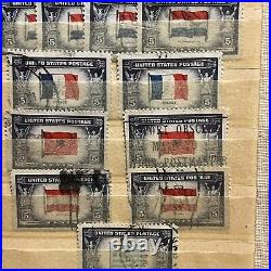 Early U. S. Stamps Lot With Various Country Flags In Stock Page #4