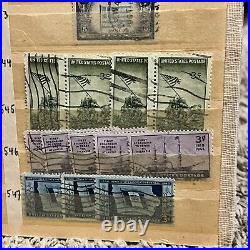 Early U. S. Stamps Lot With Various Country Flags In Stock Page #4