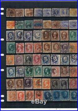 Early Usa. Stamp Collection On 12 Hagner Pages. Inc. Confederates Etc. See Pics