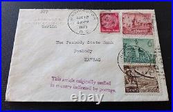 Embassy of the United States of America, official German stamps, 1940 letter MJP