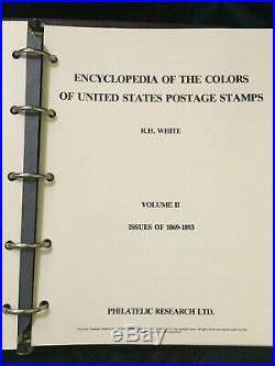 Encyclopedia of Colors of United States Postage Stamps Complete I-IV by RH White