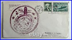Error 1962 Us Newport Va Cover With Uss Sam Houston 609 Cachet Stamped 3 Times