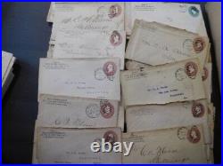 Estate, U. S. A, Early Stationery Covers, 363 Covers, Pre 1900