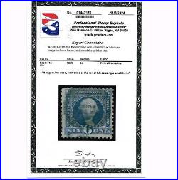 Excellent Genuine Scott #115 F-vf Used Pale Ultramarine Clear G-grill Pse Cert