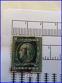 Exceptionally rare Benjamin Franklin 1 cent stamp # 594 -# 596