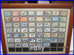 Federal Duck Stamps Winchester Collection 1934-1988 Framed/glass VERY NICE