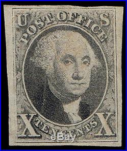 Genuine Scott #2 Used 1847 With Cert Appears Mint Scv $825 If Mint Scv $15000